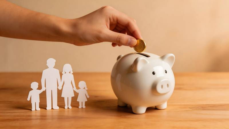 家庭理财 存钱未来图片