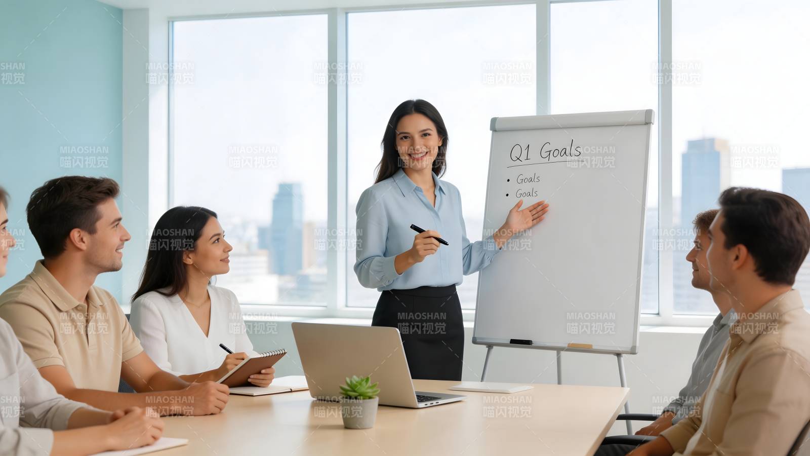 团队会议定目标图片