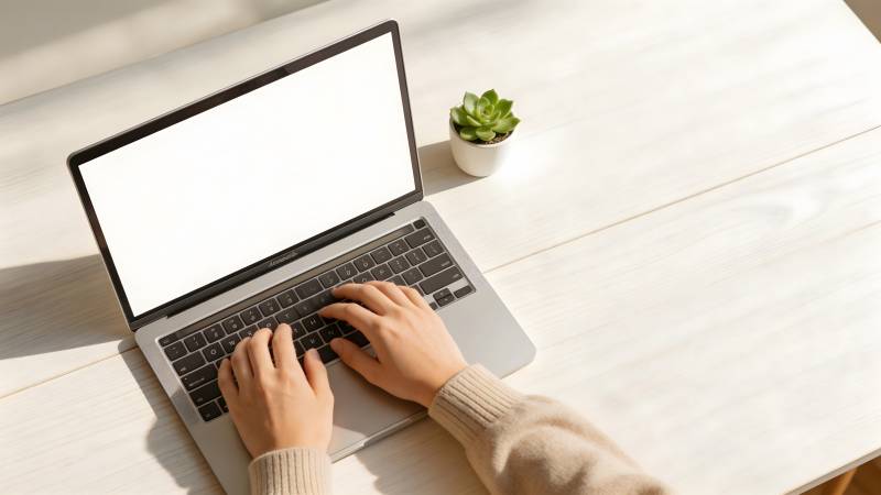 专注工作 键盘敲击图片