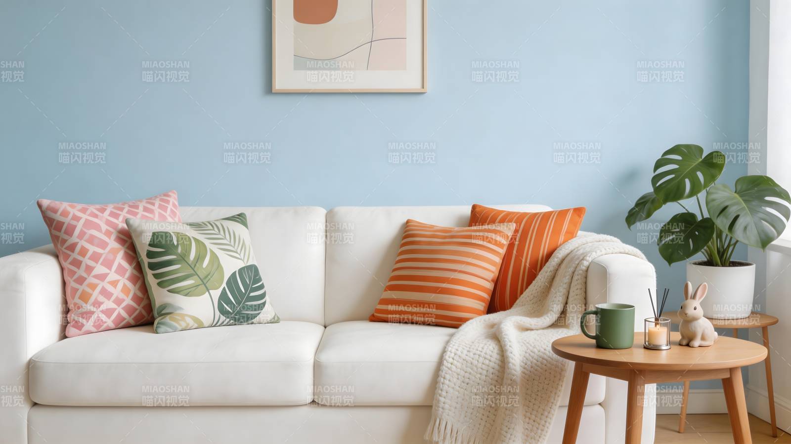 温馨客厅一角图片