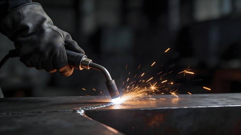 焊接作业现场图片