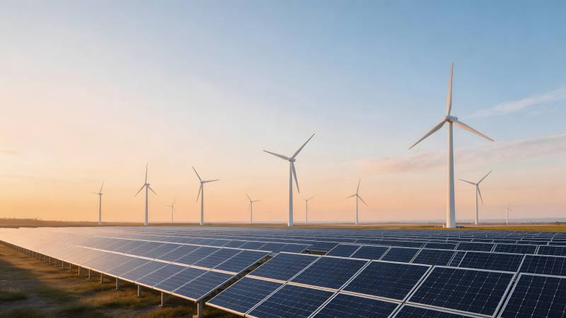 风光互补发电场图片