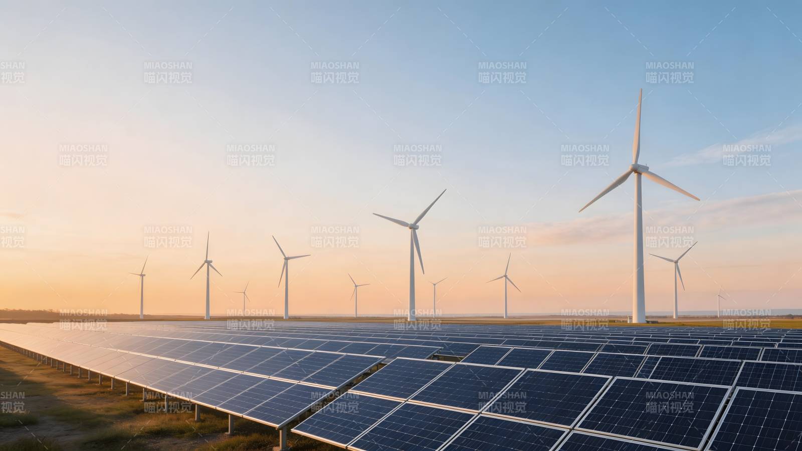 风光互补发电场图片