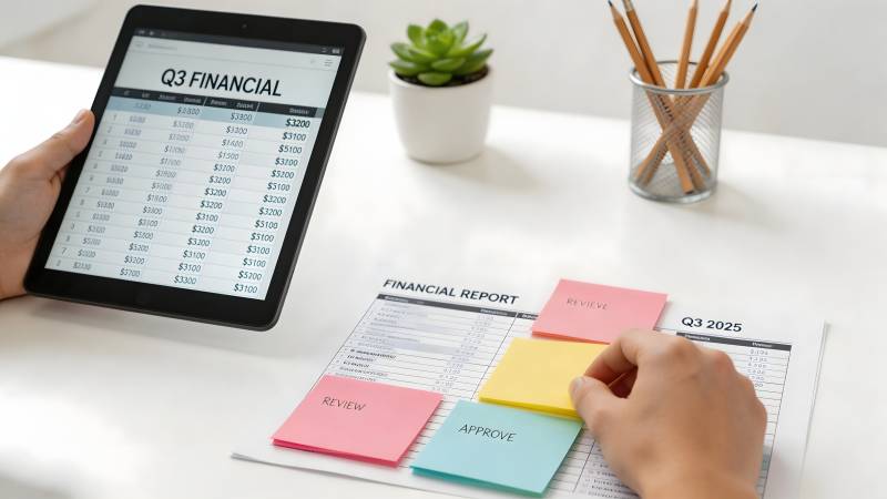 季度财务报告分析图片