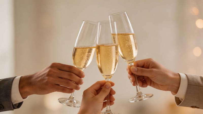 举杯共庆时刻图片