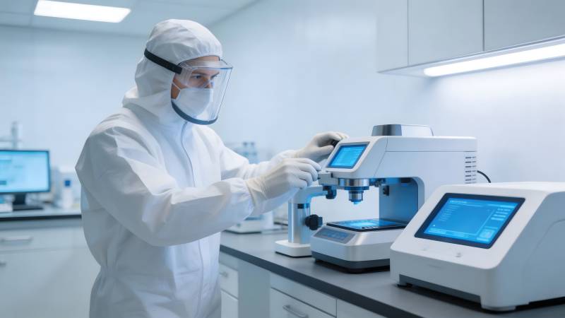 实验室科研人员工作图片