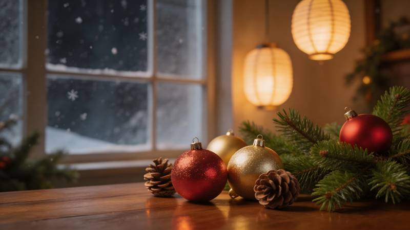 圣诞夜温馨装饰图片