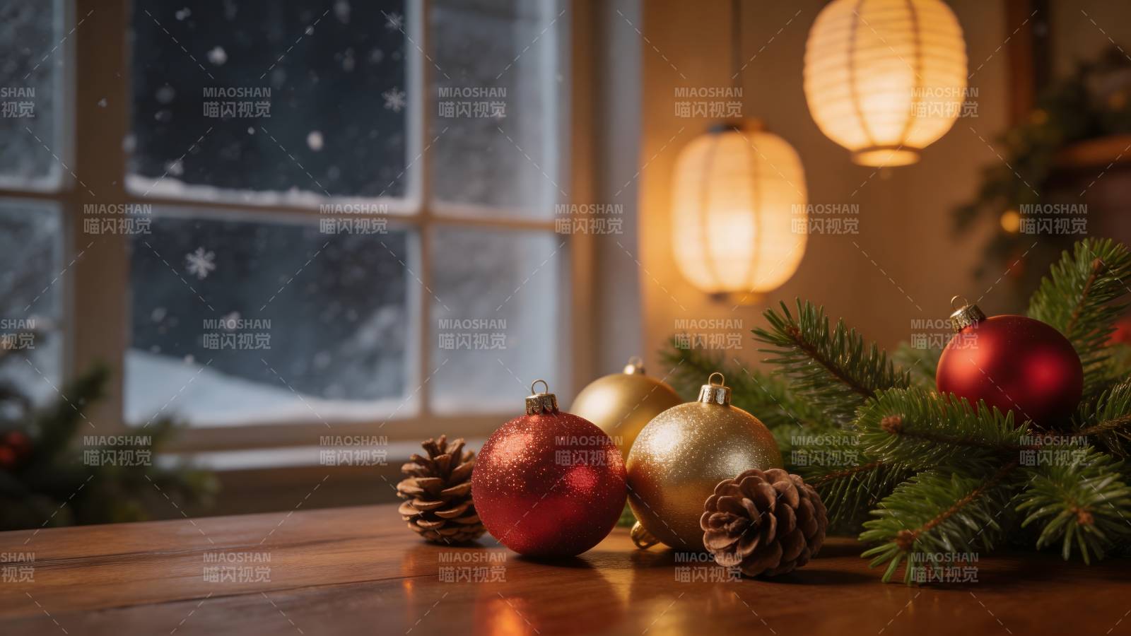 圣诞夜温馨装饰图片