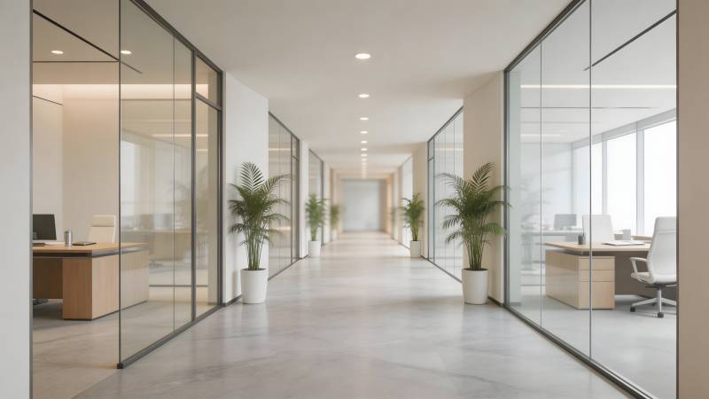 现代办公走廊图片