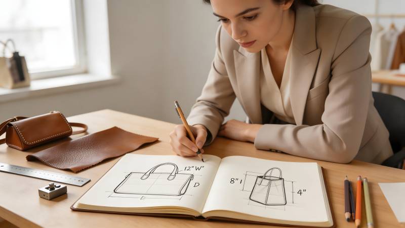 设计师手绘包款图图片