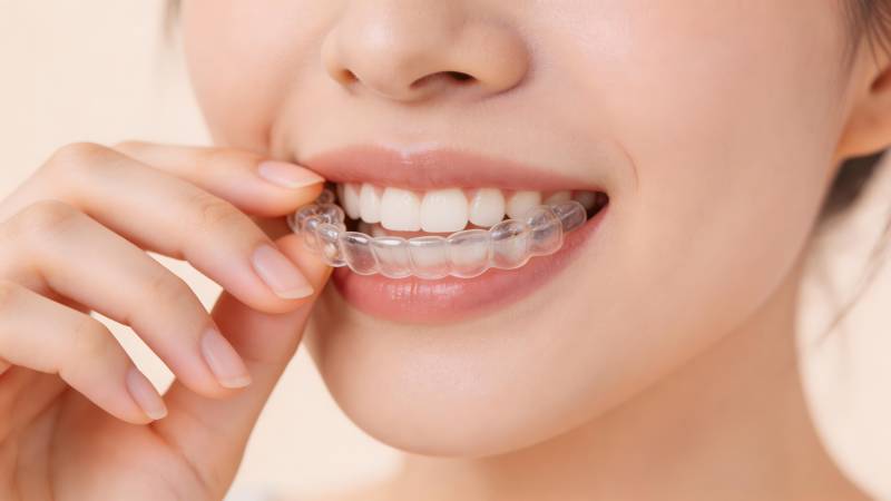 隐形牙套微笑美齿图片