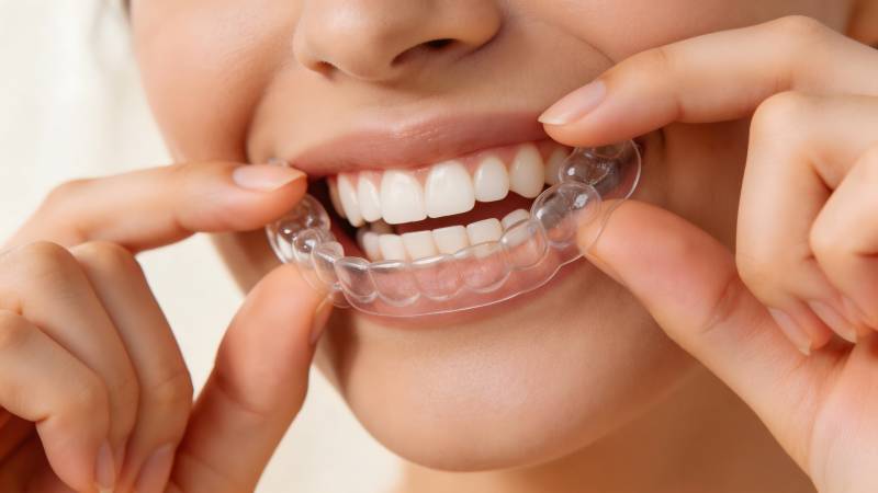 隐形牙套微笑展示图片