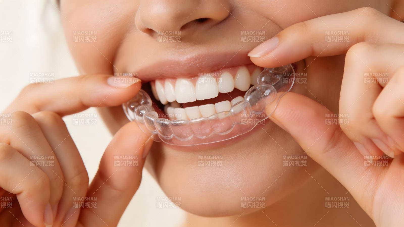 隐形牙套微笑展示图片