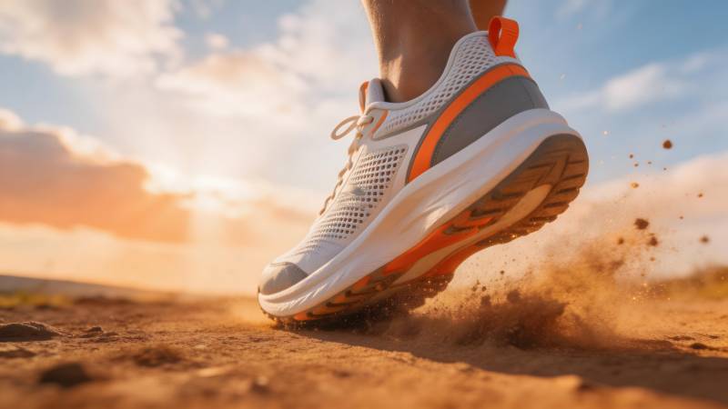 奔跑的足迹图片