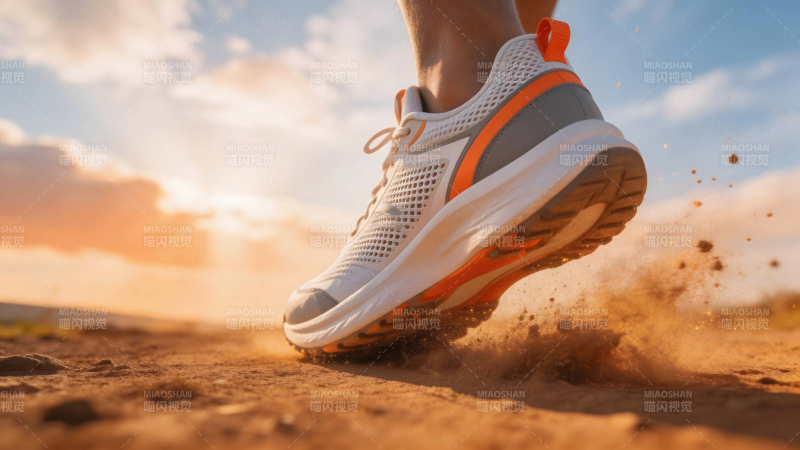 奔跑的足迹图片