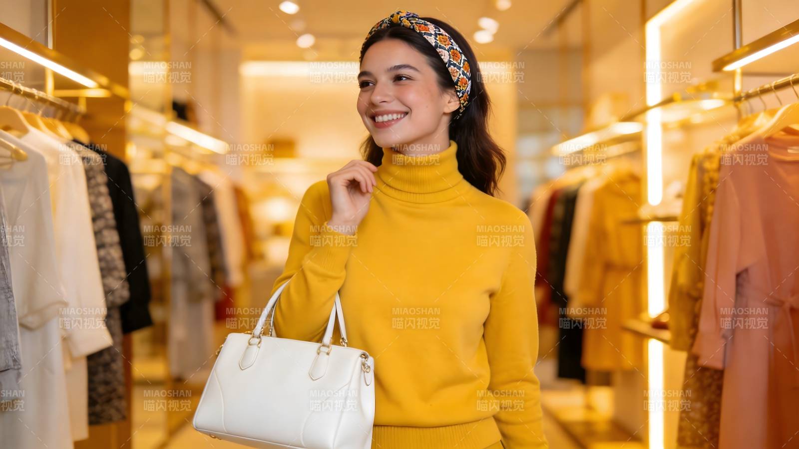 时尚购物 笑容灿烂图片