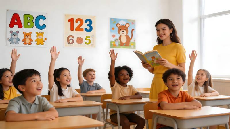 课堂上的欢乐时光图片