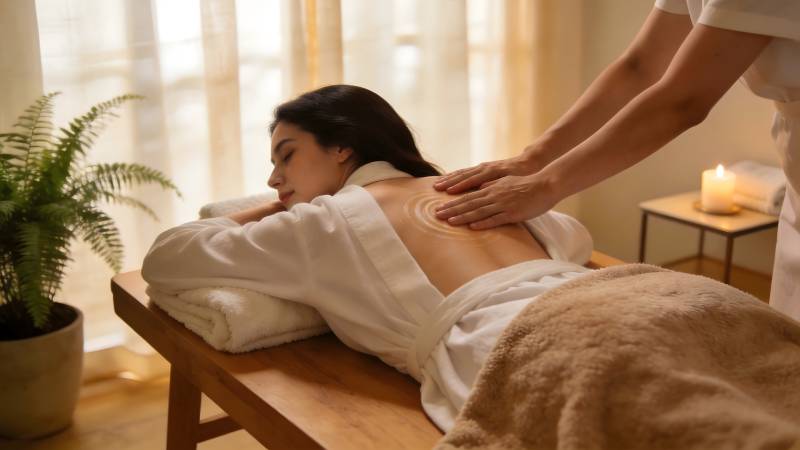 舒缓背部按摩体验图片