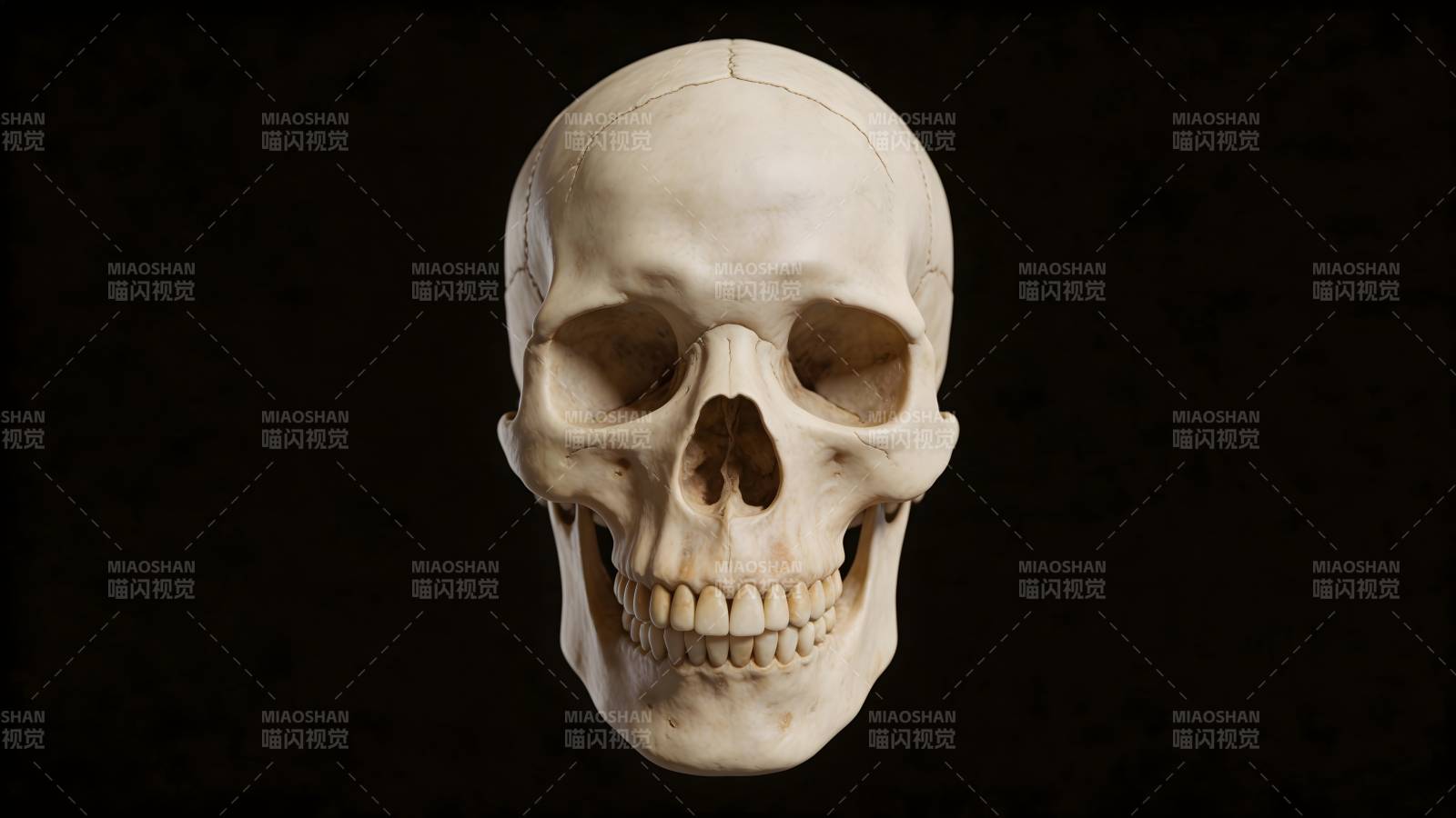 人类头骨特写图片