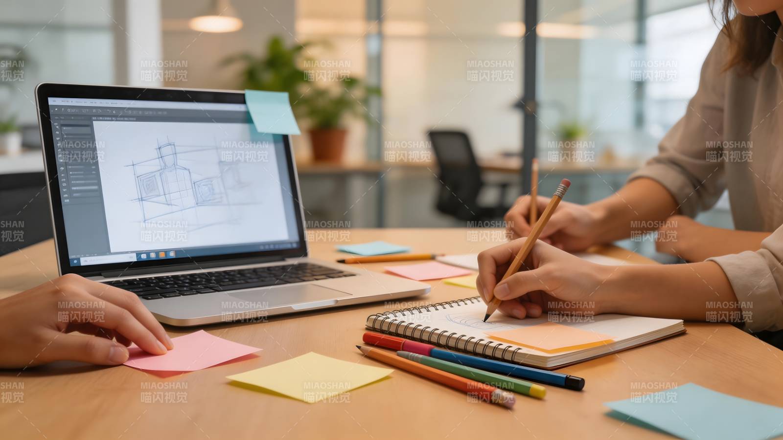 办公协作绘图场景图片