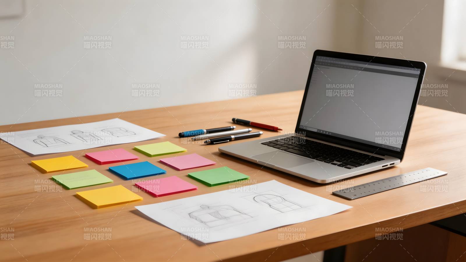 办公桌上的创意工作图片