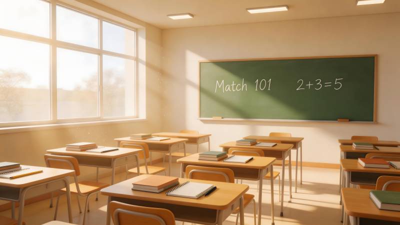 数学教室静谧时光图片