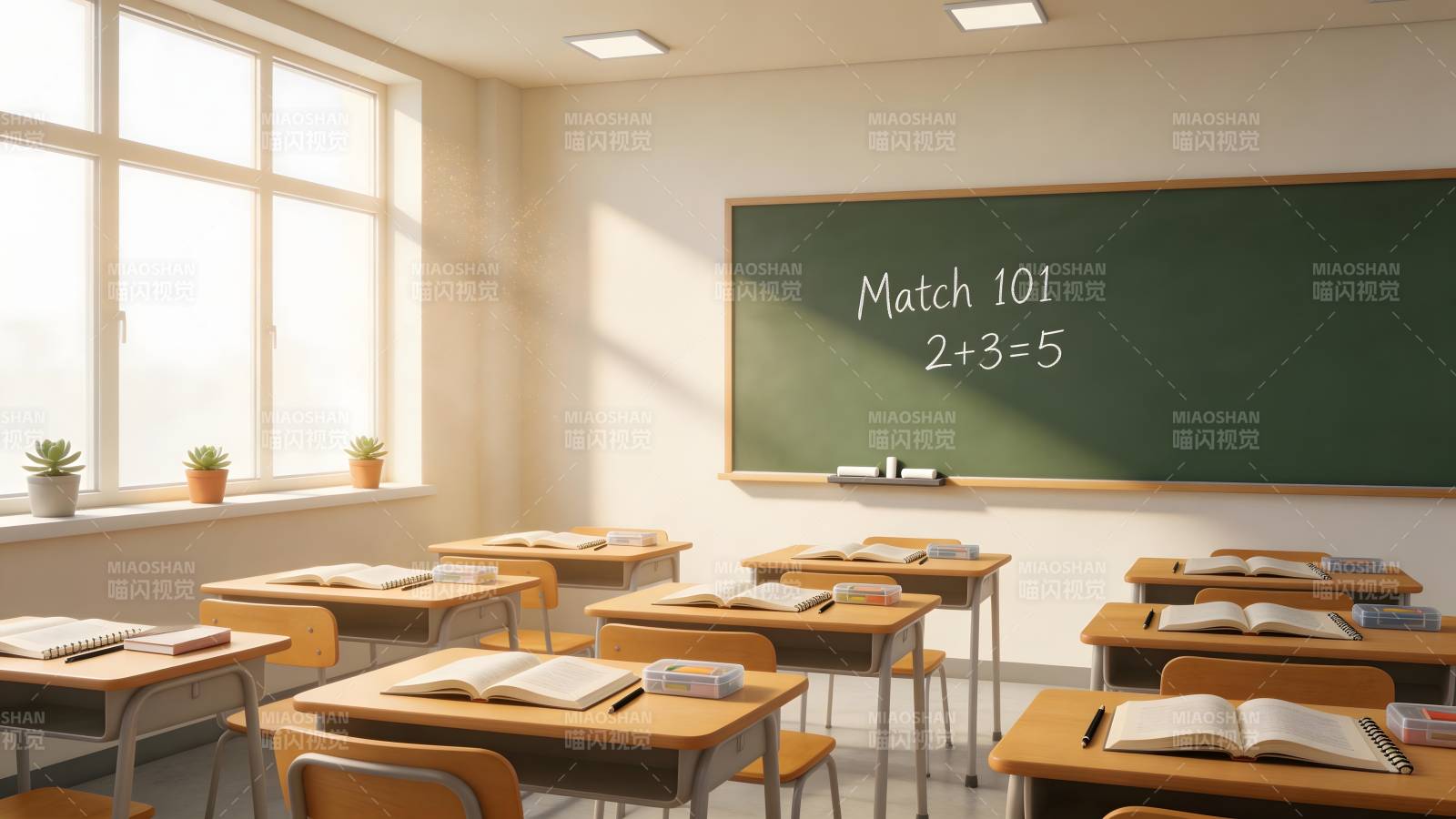 数学课堂静谧时光图片