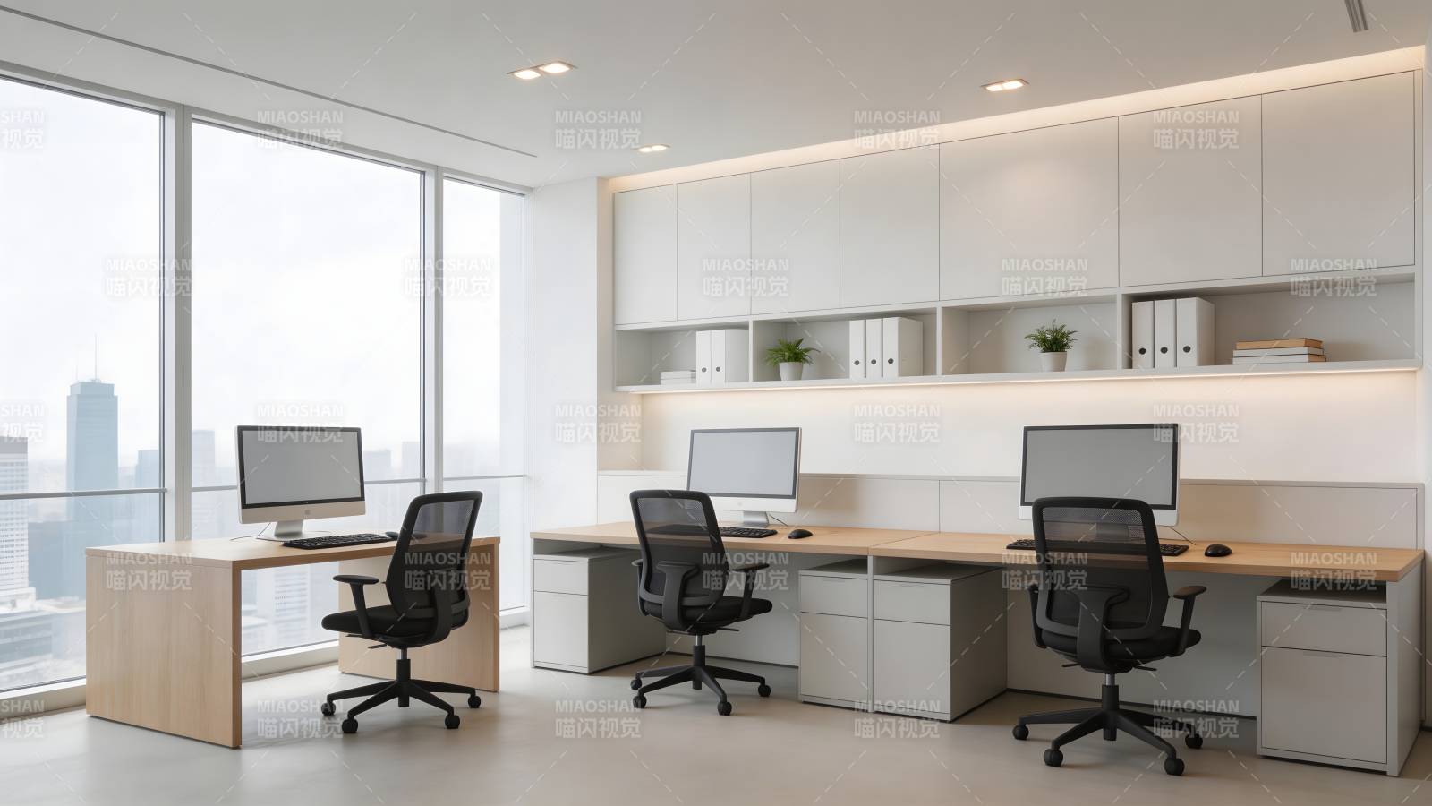 现代简约办公空间图片