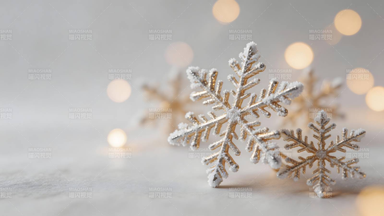 冬日雪花装饰图片