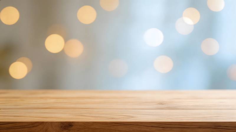 木质桌面背景光斑图片