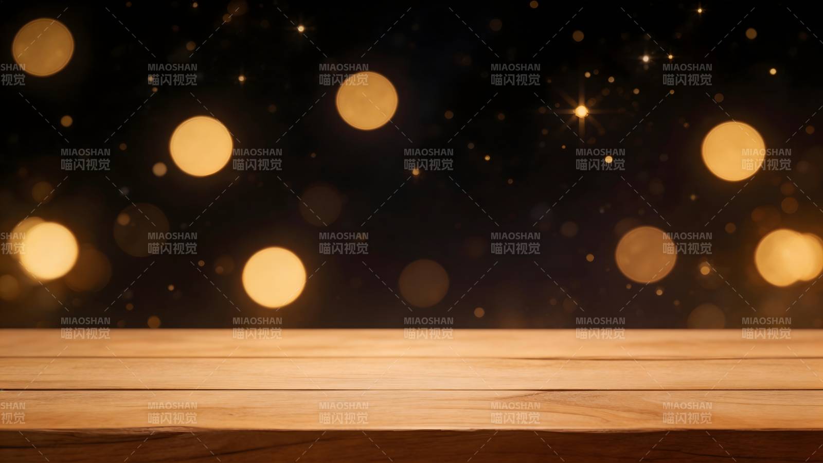 星光下的木质桌面图片