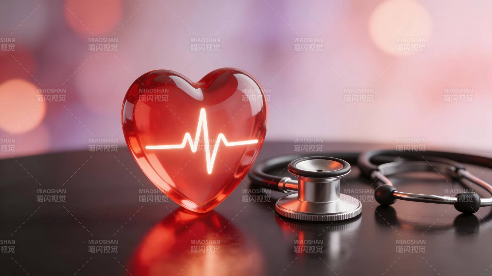 心电图与听诊器图片