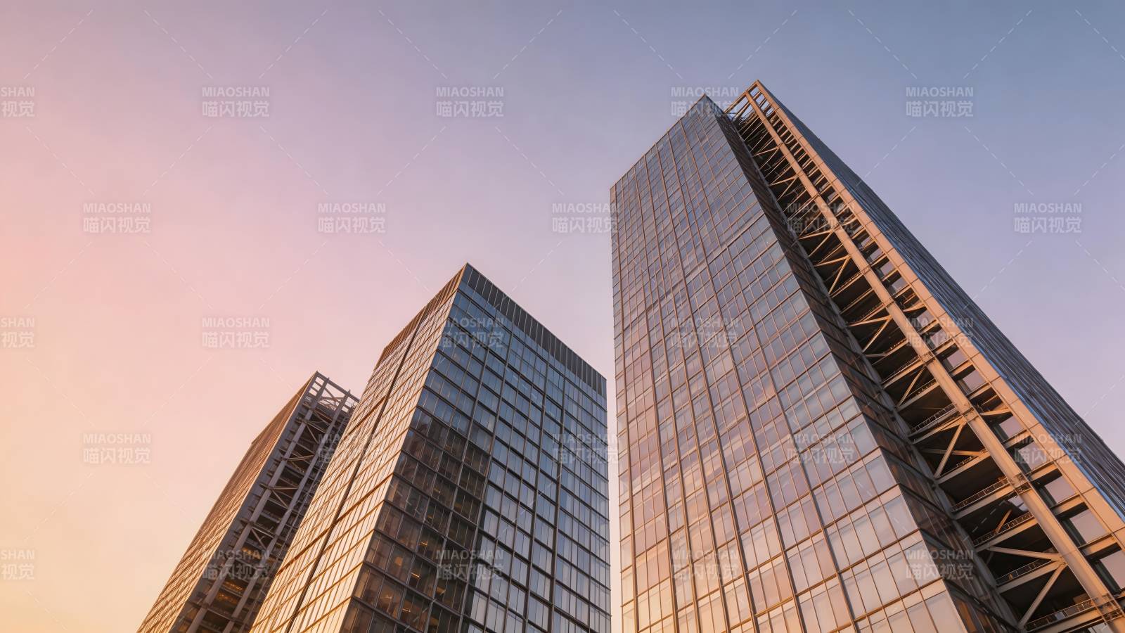 城市天际线剪影图片