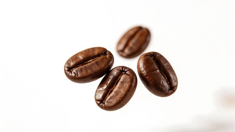 咖啡豆特写图片