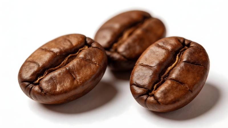 咖啡豆特写图片