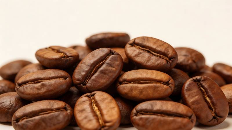 咖啡豆特写图片