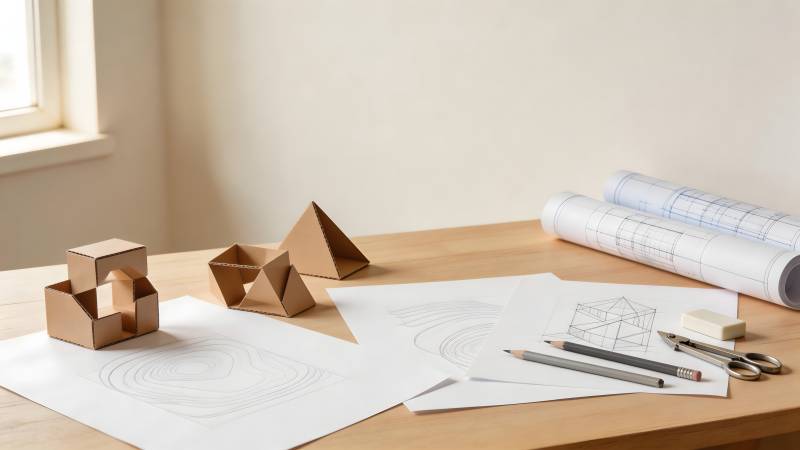 几何模型与设计图纸图片