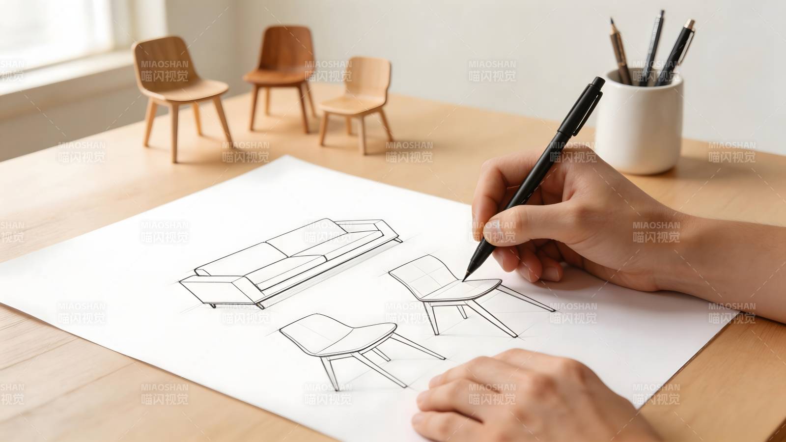 手绘家具设计图图片