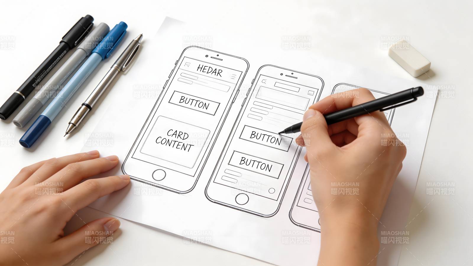 手机界面手绘设计图片