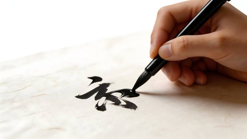 书法笔墨写 福 字图片