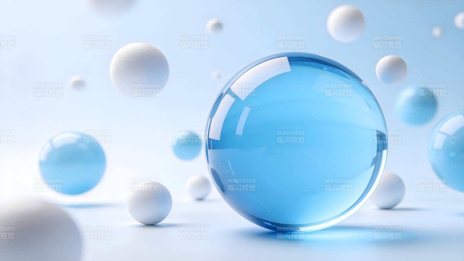 晶莹水珠飘浮图片