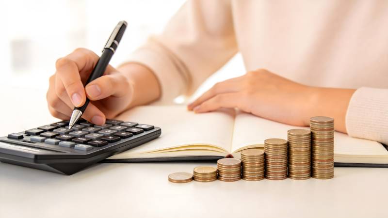 理财计算与存钱图片