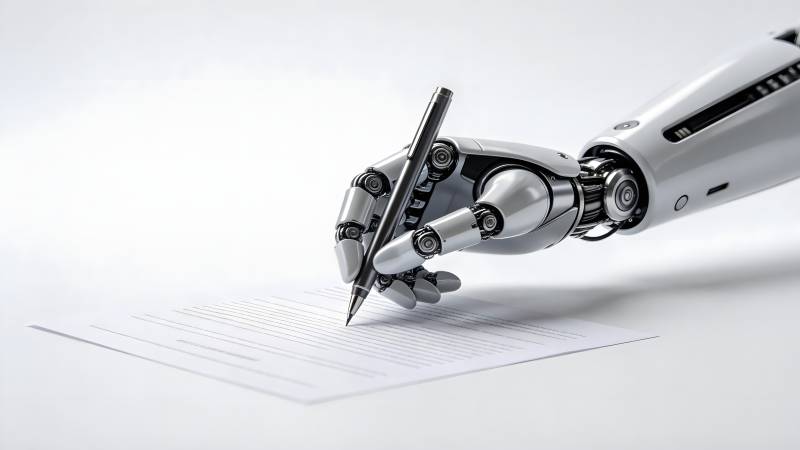 机械手书写未来图片