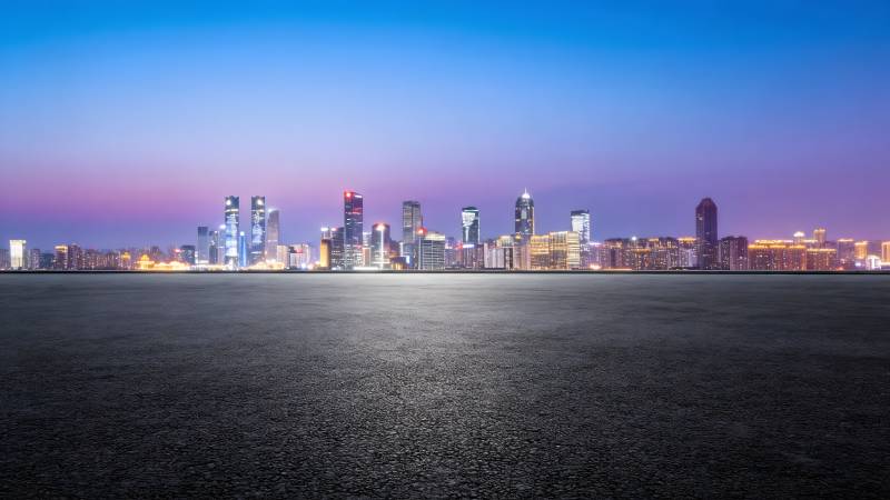 城市夜景璀璨灯火图片