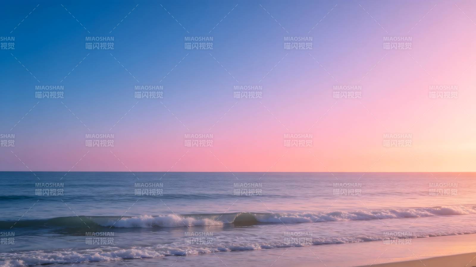 夕阳海景 宁静致远图片