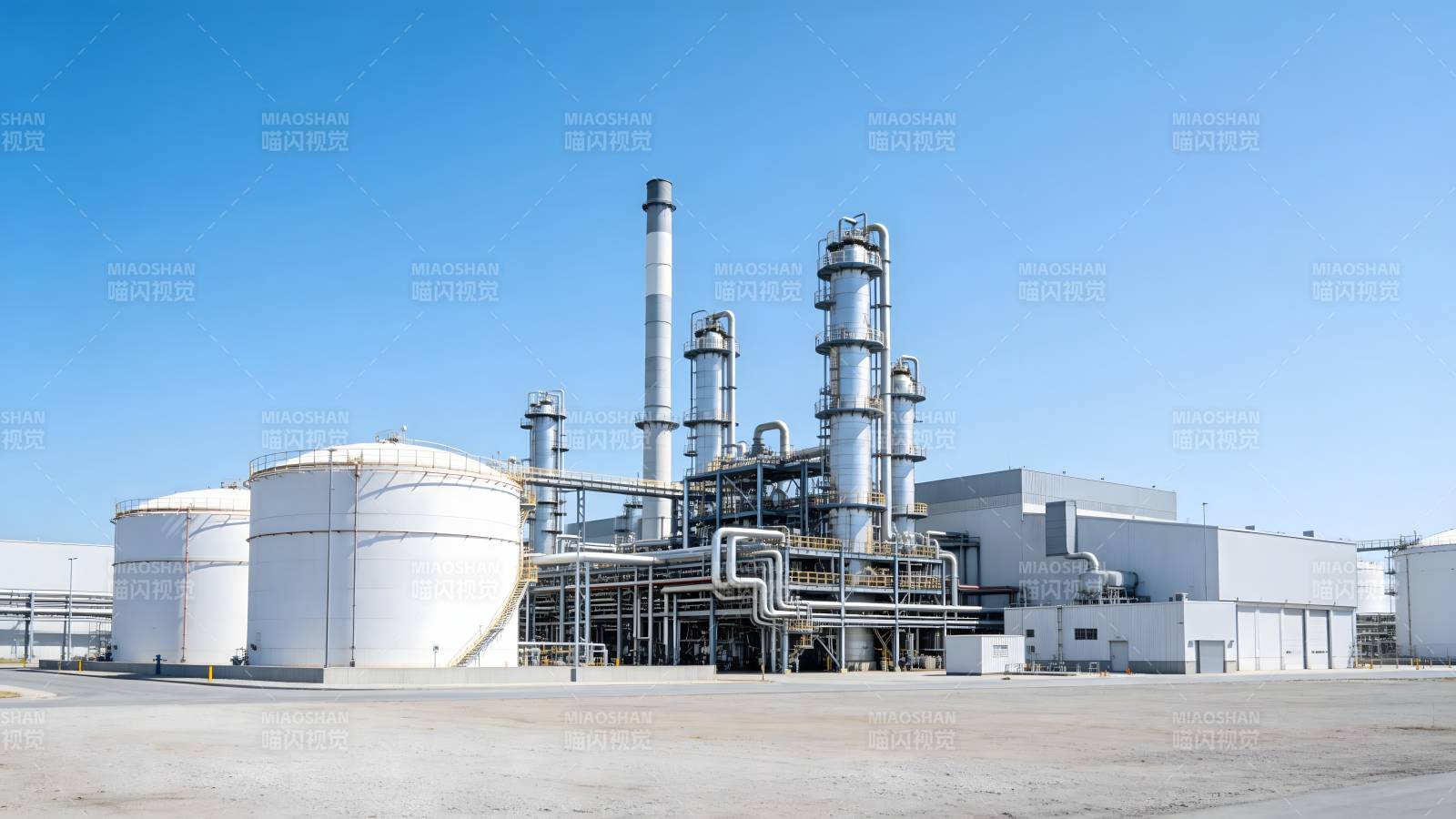 工业厂区全景图图片
