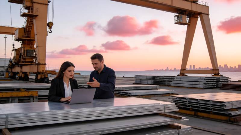 港口工地协作图片