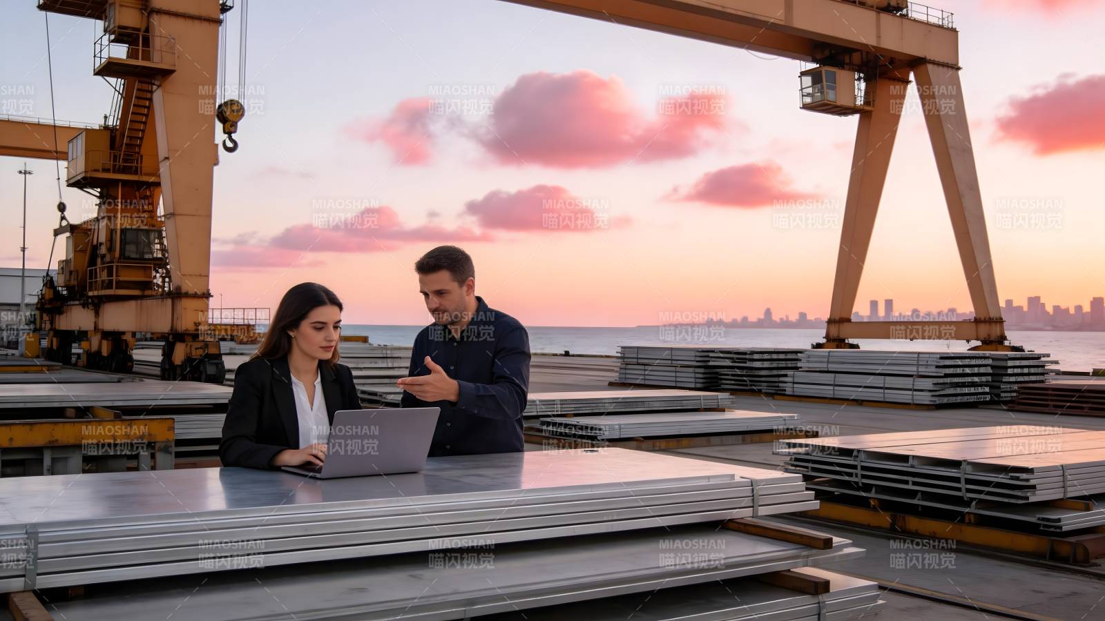 港口工地协作图片