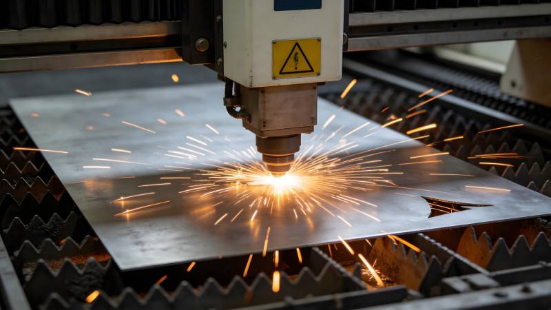 激光切割金属板图片