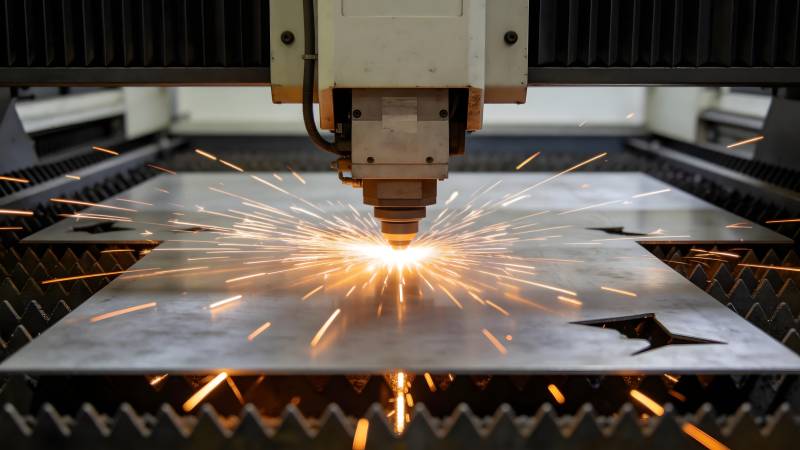 激光切割金属图片